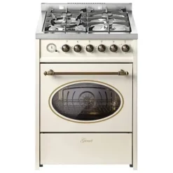 Gasspis retro gas el 60 cm naturgas Fl.Gas 4 Kw WOK, 8 funktioner E 614 Cr r