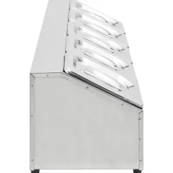 vidaXL Tillbehör För Matservering-Gastronormbehållare med 5 GN 1/6 kastrull rostfritt stål