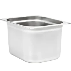 Tillbehör För Matservering-Gastronormkantiner 2 st GN 1/2 - Staplingsbar rostfritt stål | Färg: Silver | Storlek: 200 mm