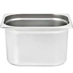 Tillbehör För Matservering-Gastronormkantiner 2 st GN 1/2 - Staplingsbar rostfritt stål | Färg: Silver | Storlek: 200 mm