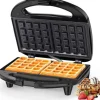 Gaufrier - Snailar - 750W - 2 skivor - Non-stick plattor - Kompakt design