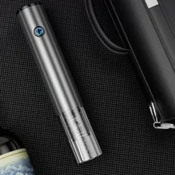 GE27806-Elektrisk vinöppnare, laddningsbar automatisk korkskruv, korkborttagare, grå