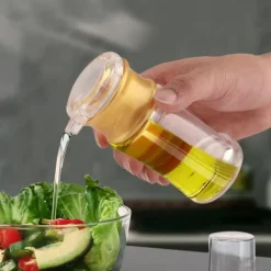 Genomskinlig Akryl Guld Oljeflaska - Liten kökskryddkruka