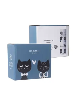 Äggkoppar Katt familj 4 st