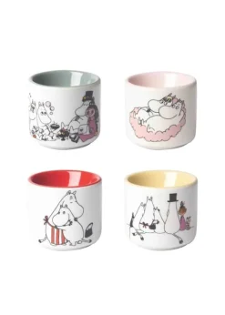 Serveringsfat & Skålar-Äggkoppar Mumin Love 4 st Färg