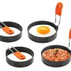 Köksformar-Äggring / omelettform 4-pack rostfritt stål/silikon