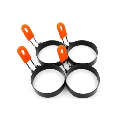 Köksformar-Äggring / omelettform 4-pack rostfritt stål/silikon