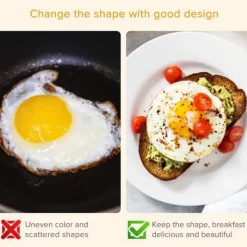 Köksformar-Äggring / omelettform 4-pack rostfritt stål/silikon