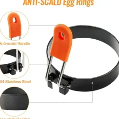 Köksformar-Äggring / omelettform 4-pack rostfritt stål/silikon