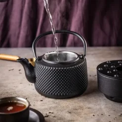 Kaffe- & Tekannor-Gjutjärnstekanna med värmare 0,8L KINGHOFF KH-1847