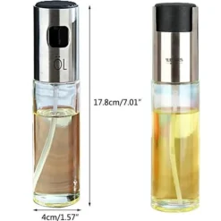 Glas och rostfritt stål köksoljespray - Jiyaru - 100ml - Genomskinlig - SMÖR Skål - OLJARE