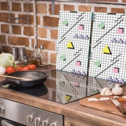 GLAS SKÄRBRÄDA 2x 30x52 MÖNSTER