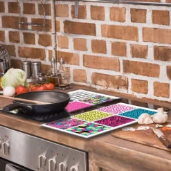 Mat- & Dryckesschabloner-GLAS SKÄRBRÄDA 2x 30x52 MOSAIK