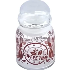 Förvaringsburkar-GLASBEHÅLLARE 290ML FÖR KAFFE HERMETISK KRUK MED LOCK FÖR KRYDDER