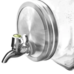 Dryckesautomater-Glasburk för drycker med kran, horisontell dispenser för kylskåp, 3,5L, ORION 143792