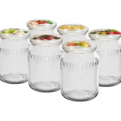 Behållare För Matförvaring-Glasburk för marmelad med skruvkork 720ml 6 st