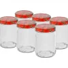 Behållare För Matförvaring-Glasburk för marmelad med skruvkork 500ml 6 st
