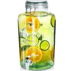 Glasburk med kran 8 l