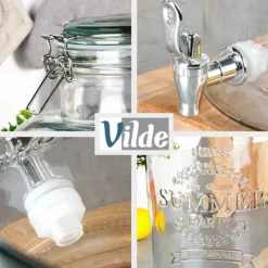 Glasburk med kran 8 l