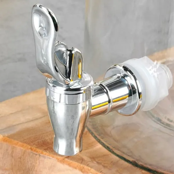 Dryckesautomater-Glasburk med kran 8 l + 12 glas 200 ml