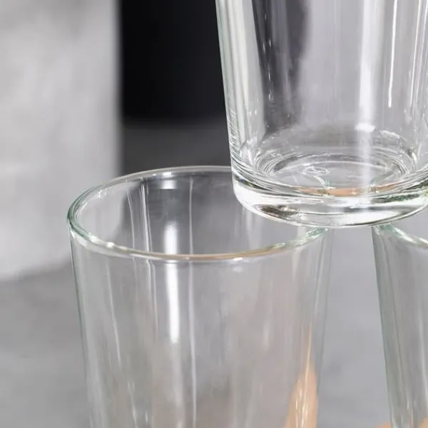 Dryckesautomater-Glasburk med kran 8 l + 12 glas 200 ml