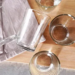 Dryckesautomater-Glasburk med kran 3,2 l + 12 glas 200 ml