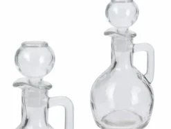 Glasflaska/Kanna för olja och vinäger, kapacitet 160 ml