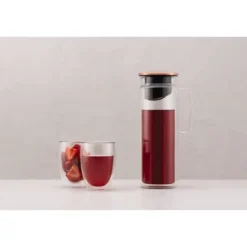 Bodum Kaffe- & Tekannor-Glaskanna - - Biasca - Kopparlock med filter - 1,2 L - Transparent