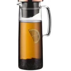 Bodum Glaskanna - - Biasca - Kopparlock med filter - 1,2 L - Transparent