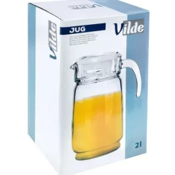 Glaskanna med lock 2 l