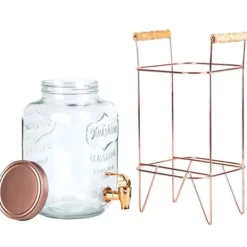 Dryckesautomater-GLASKRUKT 4,2L FÖR DRYCK MED KRAN OCH STÄLL 139602