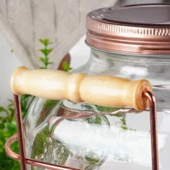 Dryckesautomater-GLASKRUKT 4,2L FÖR DRYCK MED KRAN OCH STÄLL 139602