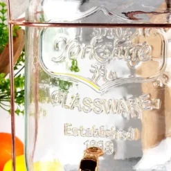 Dryckesautomater-GLASKRUKT 4,2L FÖR DRYCK MED KRAN OCH STÄLL 139602