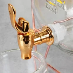 Dryckesautomater-GLASKRUKT 4,2L FÖR DRYCK MED KRAN OCH STÄLL 139602