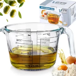 Glasmåttkopp för kök 1 l