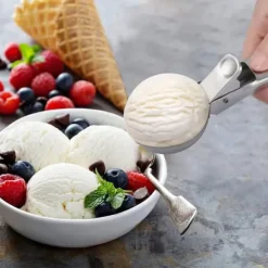 GLASSSKED MED STOR KNAPP LÄMPLIG FÖR POTATIS OCH VERGIONISKT RIS