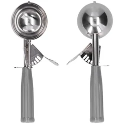 Glassskopa Diver Multifunktionell Rostfri Glasssked Kökstillbehör 7cm Diameter Grått Handtag