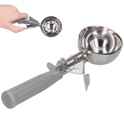 Glassskopa Diver Multifunktionell Rostfri Glasssked Kökstillbehör 7cm Diameter Grått Handtag