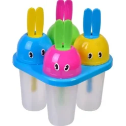 Isformar-Glasstillverkare - Ej specificerad - Paket om 4 - Kaninform - Återanvändbara - Lätt att ta ut