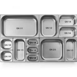 Behållare För Matförvaring-GN-behållare 1/3 höjd 150 mm, rostfritt stål - Hendi 800447
