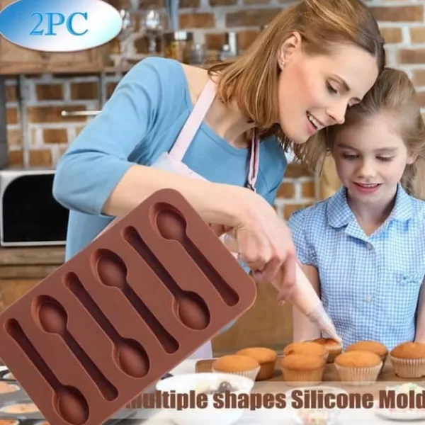 Godisform - HD1136 - Silikon - 2 stycken - Återanvändbar - Temperatur -40 till 230°C