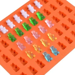 Godisform Gummibjörnar Silikon Orange