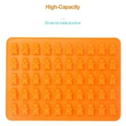 Godisform Gummibjörnar Silikon Orange