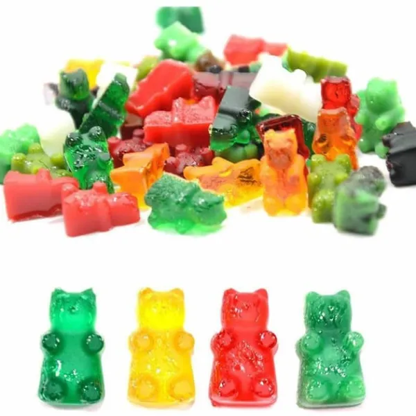 Godisform Gummibjörnar Silikon Orange