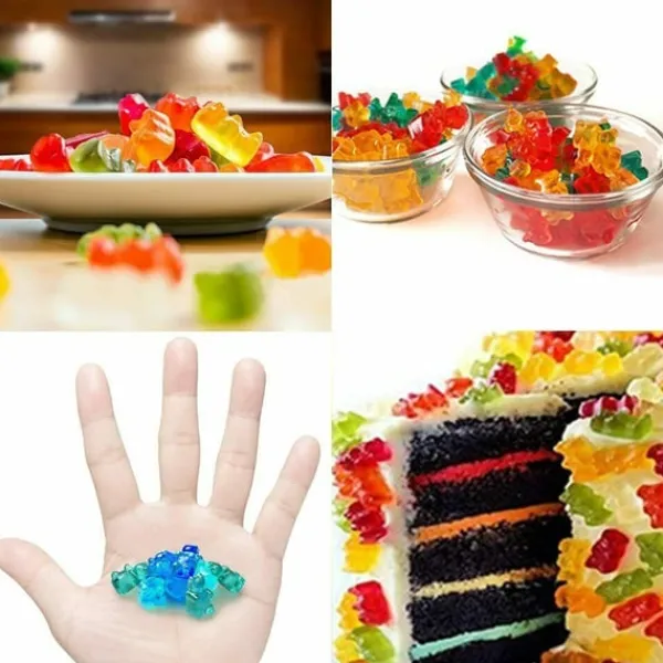 Godisform Gummibjörnar Silikon Orange