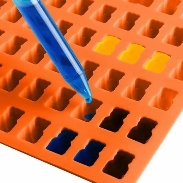 Godisform Gummibjörnar Silikon Orange