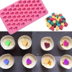 Bakning-Godisformar - 5 delar gör-det-själv-formar med 2 pipetter - Silikonform för godis, gelé, choklad