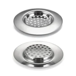 Golvbrunnsfilter i rostfritt stål, hårfångare för diskho (4-pack) Model 2