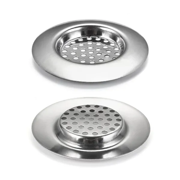 Golvbrunnsfilter i rostfritt stål, hårfångare för diskho (4-pack) Model 2
