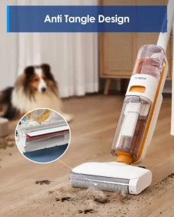 Golv- & Mattrengöring-Golvstädare, 200W effekt, 24V spänning, 0,6-1L dammförvaring, 3-4 driftslägen, Våt- och torrstädning